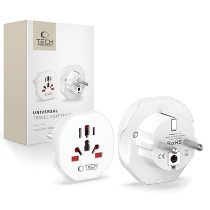 Adapter Mreže Tech-Protect US / UK / AU / FI / CN - Evropa, Beli