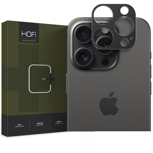 Okvir zaštite kamere HOFI ALUCAM PRO+ za Apple iPhone 15 Pro Max / 15 Pro, Crni