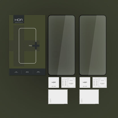 Folija za zaštitu ekrana HOFI Glass PRO+ za Samsung Galaxy Xcover7 G556, Kaljeno staklo, Pun lepak, Set od 2 komada, 2.5D, Crna