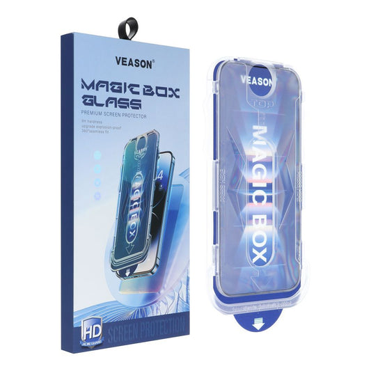 Folija za zaštitu ekrana Veason PRO za Apple iPhone 11 Pro Max, Kaljeno staklo, Full Glue, 6D, Crna