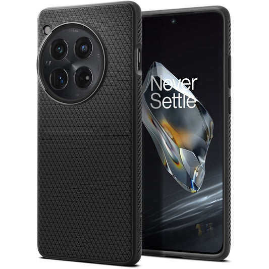 Futrola za OnePlus 12, Spigen, Liquid Air, Crna ACS07375